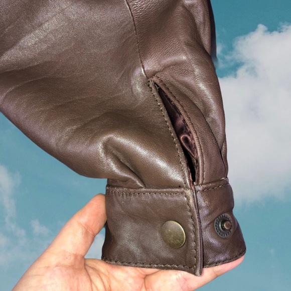 Christian Dior Vintage Leather Brown Bomber Jacket - Picture 4 of 10